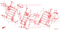 COMPONENTI SEDILE POST.(1) per Honda CRV ELEGANCE 5 Porte 6 velocità manuale 2011