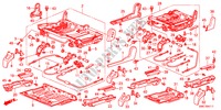 COMPONENTI SEDILE POST.(2) per Honda CR-V DIESEL 2.2 ELEGANCE 5 Porte 6 velocità manuale 2011