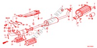 CONDOTTO SCARICO/SILENZIATORE(2.4L) per Honda CR-V 2.4 EXECUTIVE 5 Porte 5 velocità automatico 2011