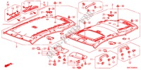 FODERA TETTO(1) per Honda CR-V COMFORT        LPG 5 Porte 6 velocità manuale 2011