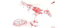 INTERRUTTORE COMBINAZIONE per Honda CRV ELEGANCE 5 Porte 6 velocità manuale 2011