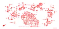 MONTATORI MOTORE(2.0L)(AT) per Honda CRV EXECUTIVE 5 Porte 5 velocità automatico 2011