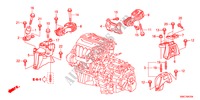 MONTATORI MOTORE(2.4L)(AT) per Honda CR-V RV-I 5 Porte 5 velocità automatico 2011