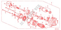MOTORE AVVIATORE(DENSO)(2.0L) per Honda CR-V COMFORT        LPG 5 Porte 6 velocità manuale 2011