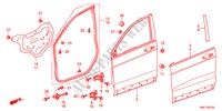 PANNELLI PORTIERE ANT. per Honda CR-V DIESEL 2.2 ELEGANCE LIFE 5 Porte 6 velocità manuale 2011