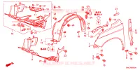 PARAFANGHI ANTERIORI per Honda CRV ELEGANCE 5 Porte 6 velocità manuale 2011