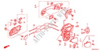SERRATURE PORTIERE POST./MANIGLIA ESTERNA(1) per Honda CR-V EX 5 Porte 5 velocità automatico 2011