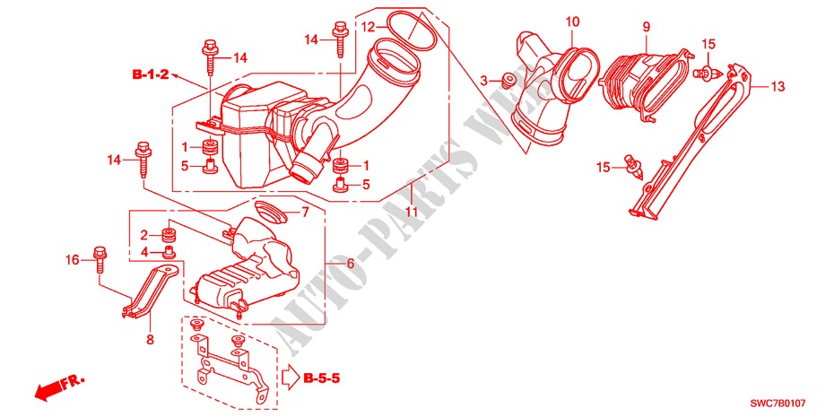 CAMERA RISONATORE(DIESEL) per Honda CR-V DIESEL 2.2 SE 5 Porte 6 velocità manuale 2011