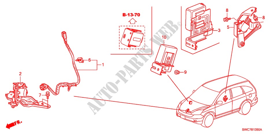 CONTROLLO BILANCIAMENTO AUTOMATICO per Honda CR-V EXECUTIVE 5 Porte 6 velocità manuale 2011