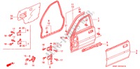 PANNELLI PORTIERE ANT. per Honda CITY EXI-S 4 Porte 5 velocità manuale 2002