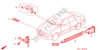 ARIA CONDIZIONATA(SENSORE) per Honda LEGEND LEGEND 4 Porte 4 velocità automatico 2001