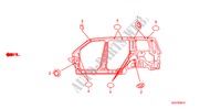 ANELLO DI TENUTA(LATO) per Honda PILOT TOURING 5 Porte 5 velocità automatico 2011