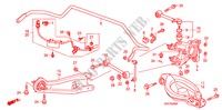 BRACCIO INFERIORE POST. per Honda PILOT EX 5 Porte 5 velocità automatico 2011