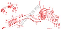 SERRATURE PORTIERE POST./MANIGLIA ESTERNA per Honda PILOT EX 5 Porte 5 velocità automatico 2011