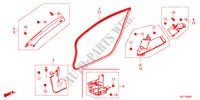 ABBELLIMENTO PILASTRO(RH) per Honda CR-Z BASE 3 Porte 6 velocità manuale 2011