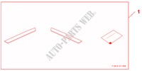 B PILLAR DECORATI per Honda CR-Z BASE 3 Porte 6 velocità manuale 2011