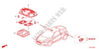 LUCE INTERIORE per Honda CR-Z BASE 3 Porte 6 velocità manuale 2011