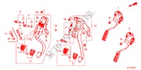 PEDALE(LH) per Honda CR-Z BASE 3 Porte 6 velocità manuale 2011