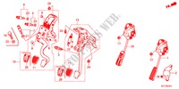 PEDALE(RH) per Honda CR-Z BASE 3 Porte 6 velocità manuale 2011