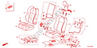 SEDILE ANTERIORE(S.)(LH) per Honda CR-Z BASE 3 Porte 6 velocità manuale 2011