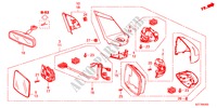 SPECCHIETTO per Honda CR-Z BASE 3 Porte 6 velocità manuale 2011