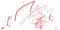 VETRO PORTIERA/REGOLATORE per Honda CR-Z BASE 3 Porte 6 velocità manuale 2011