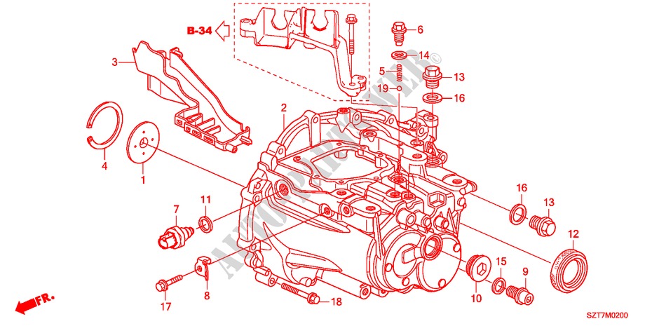 CASSA TRASMISSIONE per Honda CR-Z TOP 3 Porte 6 velocità manuale 2011
