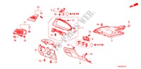 ABBELLIMENTO STRUMENTI(LATO GUIDATORE) per Honda ACCORD 2.4 EX 4 Porte 5 velocità automatico 2011