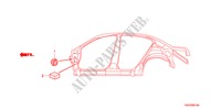ANELLO DI TENUTA(LATO) per Honda ACCORD 2.4 EX 4 Porte 5 velocità automatico 2011