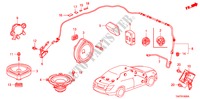 ANTENNA RADIO/ALTOPARLANTE per Honda ACCORD 2.4 LX 4 Porte 5 velocità automatico 2009