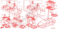 LUCE INTERIORE per Honda ACCORD 3.5 EX 4 Porte 5 velocità automatico 2011