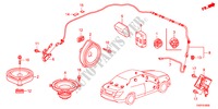 ANTENNA RADIO/ALTOPARLANTE per Honda ACCORD 35LXI  SASO MIRROR 4 Porte 5 velocità automatico 2012