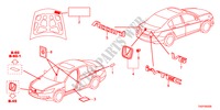 EMBLEME/ETICHETTE CAUZIONE per Honda ACCORD 35LXI  SASO MIRROR 4 Porte 5 velocità automatico 2012