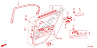 FODERAMENTO PORTIERA per Honda ACCORD 24LXI 4 Porte 5 velocità automatico 2012