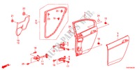 PANNELLI PORTIERE POST. per Honda ACCORD 35EXI 4 Porte 5 velocità automatico 2012