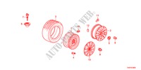 PNEUMATICO/DISCHI RUOTE per Honda ACCORD 24LXI 4 Porte 5 velocità automatico 2012