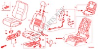 SEDILE ANTERIORE(D.) per Honda ACCORD 35LXI  SASO MIRROR 4 Porte 5 velocità automatico 2012