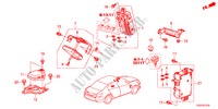 UNITA DI CONTROLLO(CABINA)(1) per Honda ACCORD 24EXI  SASO MIRROR 4 Porte 5 velocità automatico 2012