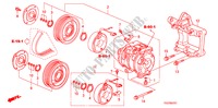 ARIA CONDIZIONATA(COMPRESSORE)(V6) per Honda ACCORD V6 EX 2 Porte 5 velocità automatico 2011
