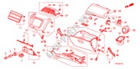 ABBELLIMENTO STRUMENTI(LATO PASSEGGERO) (LH) per Honda JAZZ 1.4 LS 5 Porte 5 velocità manuale 2009