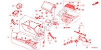ABBELLIMENTO STRUMENTI(LATO PASSEGGERO) (RH) per Honda JAZZ 1.2 SE   TEMP TIRE 5 Porte 5 velocità manuale 2009