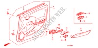 FODERAMENTO PORTIERA ANT.(LH) per Honda JAZZ 1.4 LS 5 Porte 5 velocità manuale 2009