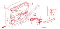 FODERAMENTO PORTIERA ANT.(RH) per Honda JAZZ 1.4 ES   TEMP TIRE 5 Porte 5 velocità manuale 2009