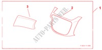 INTERIOR LH CTR PANEL & UPR BOX LID PANEL DESIGN B per Honda JAZZ 1.4 LS 5 Porte 5 velocità manuale 2009