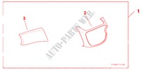 INTERIOR RH CTR PANEL & UPR BOX LID PANEL DESIGN A per Honda JAZZ 1.2 SE 5 Porte 5 velocità manuale 2009