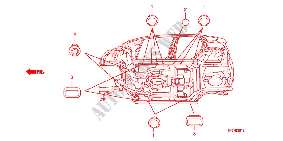 ANELLO DI TENUTA(INFERIORE) per Honda JAZZ 1.4 LS 5 Porte 5 velocità manuale 2009