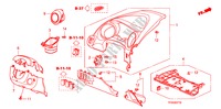ABBELLIMENTO STRUMENTI(LATO GUIDATORE)(LH) per Honda JAZZ 1.5 EXE 5 Porte 5 velocità automatico 2010