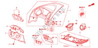 ABBELLIMENTO STRUMENTI(LATO GUIDATORE)(RH) per Honda JAZZ 1.4 EX 5 Porte cambioautomatico 2010