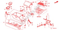 ABBELLIMENTO STRUMENTI(LATO PASSEGGERO)(RH) per Honda JAZZ 1.4 EX 5 Porte 5 velocità manuale 2010