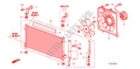 ARIA CONDIZIONATA(CONDENSATORE) per Honda JAZZ 1.4 LSSH 5 Porte 5 velocità manuale 2010
